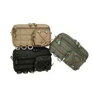 กระเป๋าคาดเอว EDC ทนทาน กระเป๋าคาดเอว MOLLE สำหรับกีฬากลางแจ้ง กระเป๋าล่าสัตว์แบบพกพาหลายช่อง