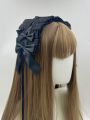 1 ชิ้นผู้หญิงน่ารักลูกไม้ Gothic Lolita Headband Headdress อะนิเมะแม่บ้านคอสเพลย์ KC อุปกรณ์เสริมผม Headwear Headpiece คลิปผม. 
