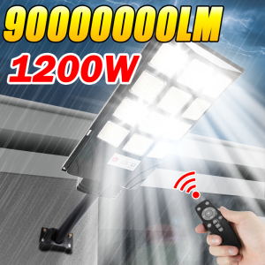 2025 New Upgraded Outdoor Solar Light 90000000LM Super Bright LED Solar Lamp Motion Sensor Security Lighting Wall Street Lantern