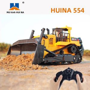 Xe Tải Điều Khiển Từ Xa Huina 554 Mô Hình Xe Bánh Xích Tỷ Lệ 1/16 Máy Xúc Hạng Nặng Xe Công Trình Điều Khiển Bằng Radio Đồ Chơi Cho Bé Trai