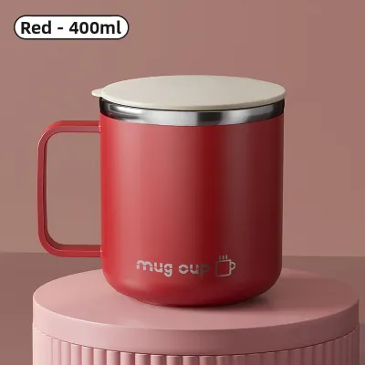 SHIXIANGYANG | Stainless Steel Childrens Sippy Cup with Cover Shockproof Handle