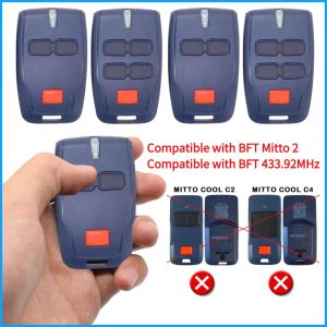 433.92MHz Remote Control Rolling Code Garage Door Opener ompatible with BFT MITTO 2/Clonix/U-Link/433.92MHz Driveway Gate Opener