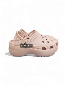SANDAL CROCS WANITA CLASSIC PLATFORM Tinggi 5 CM RINGAN SEKALI