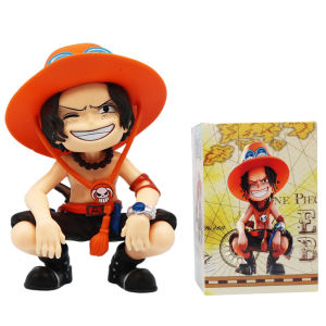 Bandai | Anime One Piece Monkey D. Luffy Roronoa Zoro Sanji Portgas·D· Ace Yamato Q Version Anime Figural Pvc Model SurpriseToy Xmas Gift