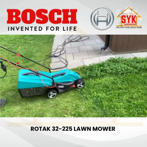 SYK BOSCH ROTAK 32-12 Lawn Mower Electric Grass Cutter Gardening Tools Lawn Mover Mesin Rumput Tolak Mesin Potong Rumput Bosch Rotak 32 12 Roland Sh 32 Rotak 32 Drive Belt Bosch 12V Router - Lazada
