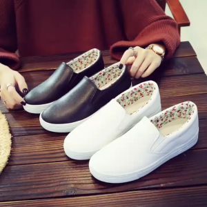 Slip On Rubber Shoes For Women On Sale Breathable Casual Loafers Flats For Ladies Korean Style Comfort Women Walking Shoes