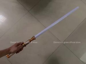 Luke Metal Lightsaber RGB Sword Rave Toy Heavy Dueling Metal Hilt Sword Blaster Force Cosplay Toys