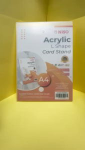 Niso Acrylic L Shape Card Stand