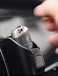 Remote Holder Car Universal Keyless Key Organizer Card Hook Storage Box Alarm Kotak Kunci Kereta