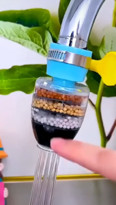 Kitchen Water Purifier 6 Layers Healthy Active Carbon Water Filter Rain Tap Water Filter Guard Faucet Purifier with Adpator Sink Water Filter