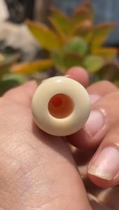 Pipa Tradisional Bening Bulat 12cm Warna Putih - Souvenir Pesta & Acara Resmi