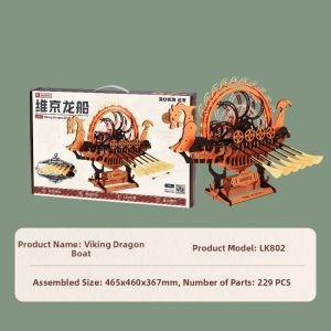Viking Dragon Boat DIY Model Creative Decorative