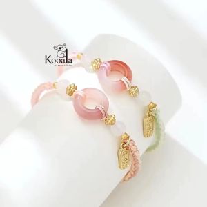 Gelang Kepang Keberuntungan Wanita AKsesoris Wanita Fashion Terbaru Model Sederhana Hadiah Sahabat Kekinian