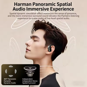 Wholesale Wireless Headphones Bluetooth 5.4 Earphones True with Mic Button Control Noise Reduction Earhooks Waterproof Headset
