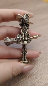Retro Loli Broom Witch Princess Hình Trang Trí Nhà Đồ Trang Trí Bằng Đồng Trang Trí Để Bàn Trang Trí Cho Các Phòng Theo Chủ Đề