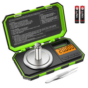 Brifit 0.001g / 20g Cân nhỏ kỹ thuật số chuyên nghiệp cân bỏ túi cân thông minh điện tử với trọng lượng hiệu chuẩn 20g (kèm theo pin / nhíp) cho phòng thí nghiệm / kim cương / thuốc v.v.