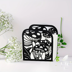 Mushroom Art Tissue Paper Holder Home Decorative Accessories Creative Home Decoration Ornaments Living Room Storage Rack