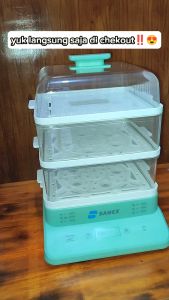 Sanex Steamer SN-ST200 / Tembat Pengukus Besar /. Pengukus 3 susun / Pengukus 3 tahap / Pengkus Besar/Box Pengukus / Box Ketri warna / Tempat Penyimpanan makanan / Tempat Pengukus / Pengukus Plastik / Pengukus Masakan / Pengukus acara / Panci Komplit