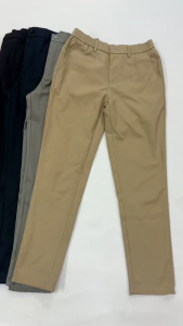 Men Suit Pants Korean Slim Straight Business Casual Cropped Pants Versatile Height-Fit Trousers