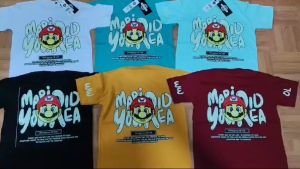 Kaos Distro Anak Mario Usia 3-8 Tahun Bahan Cotton Combed 30s - Kaos distro anak laki laki