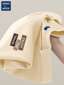 เสื้อยืดคอกลมแขนสั้นผ้าฝ้ายแท้สำหรับผู้ชาย เสื้อเชิ้ตแฟชั่นฤดูร้อน ทรงหลวม ระบายอากาศได้ดี Semir แบรนด์เสื้อผ้าผู้ชาย