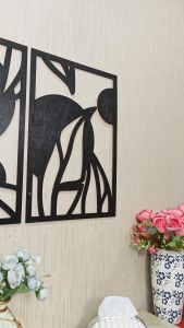 Pajangan Dinding Minimalis Hiasan Dinding Kayu Motif Daun