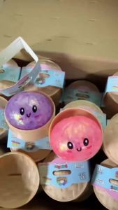 5.5cm Hot Glitter Dumpling Squishy with Box Dumplings Sensory Squeeze Toy for Stress Relief Fans Birthday Day Gifts