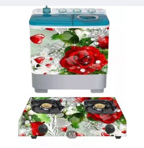 stiker mesin cuci 2 tabung dan stiker kompor gas 2 tungku