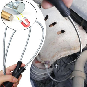 60cm Car Screw Bolts Parts Magnetic Suction Pickups Flexible Bendable Magnetic Gripping Tool Pickup Rod for Small Metal Objects