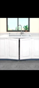 ชั้นวางของใต้ซิงค์ 4 แผ่นสีน้ำเงิน 4 แผ่น ชั้นสองชั้น 8 แผ่น ไม่ต้องเจาะ ชั้นวางของจิปาถะในครัว