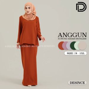 🇲🇾 DESINCE Baju Women Anggun Kurung Kedah Ironless Baju Kurung Kedah Wanita WW 050