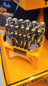 Tolsen 44PCS Magnetic Screwdriver Set w/ Hex Key Bit & STAND (GRIP PRO SERIES) 20184