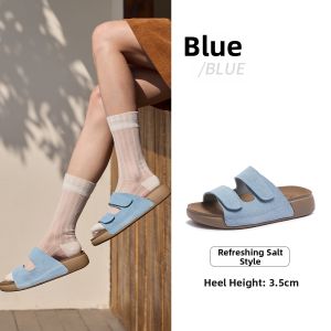 CAMEL | Thick Sole Adjustable Buckle Women Sandals