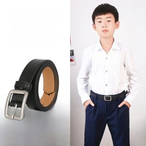 Easiest for Match Primary and Secondary School Students Pant Belt Matching School Uniform Suit Pants Childrens Leather Belt Black Dress Boys Belt Teenagers