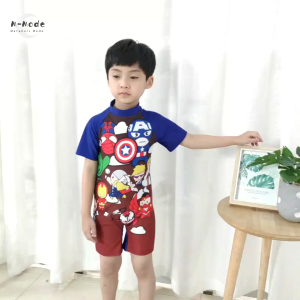 Swimming Suit Kid Baju Renang Budak Cartoon Cute Quick Dry Muslimah Swimsuit Kanak Kids Girl Boy Swimwear 儿童泳衣