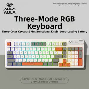 AULA | Tri-mode Silent Office Typing Wireless Keyboard Mouse Set