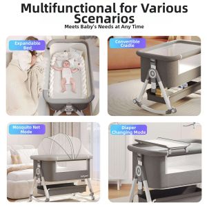 LIWAN | Portable Foldable Multifunctional Baby Crib