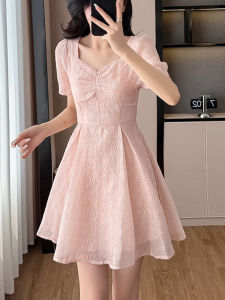 DAIXIANGFEIZI | Summer New Design Waist-Cinching Mini-Friendly V-Neck Midi Dress
