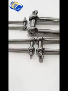 304 Stainless Steel Long D Shackle Load Clamp M4 M5 M6 M8 M10 for Chains Wirerope Lifting Paracord Outdoor Camping Survival Rope