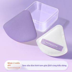 MONLEYTA | Bông trang điểm dạng bột Black Pineapple siêu mềm dùng cho kem nền và khô 2 trong 1 không thấm nước dùng riêng cho bông trang điểm Cotton Candy