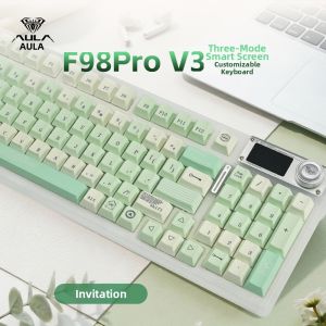 AULA | Silent Transparent 3-Mode Mechanical Keyboard for Women