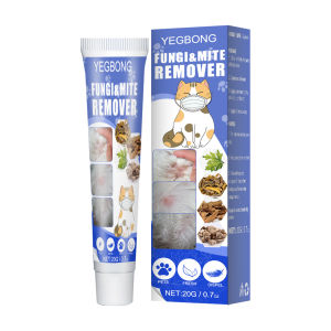 YEGBONG 20g Anti Mites Anti Fungus Dog Cat Treat Deworming Ointment Bug Eliminator Kitten Mite Removal Cream Relief Itching Pet Supplies Pet Mite Removal Cream Pet Dog Skin Relief Itching Cat Fungus Removal Mite Cat Ringworm External Care