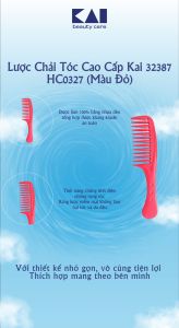 Lược Chải Tóc Kai  HC0327 ( 32387 - Màu Đỏ )