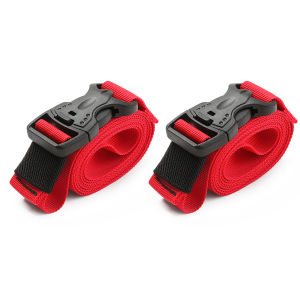 2x Nylon Cargo Tie Luggage Belt Strap Camping Hiking Outdoor Fixed Buckle Ropes