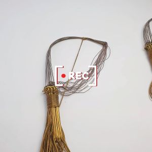 Giò bẫy gà rừng chân đồng khoan lỗ cáp se 4 khoen thép đúc bộ 20 chân