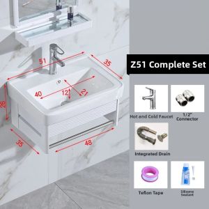 Wall Mounted Ceramic Sink Vanity