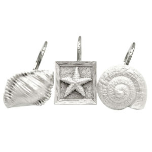 Khăn Treo Rèm Tắm Bằng Thép Không Gỉ Mermar Resin Cartoon Ocean Decorative Hooks Phụ Kiện Rèm Tắm Hình Con Bướm