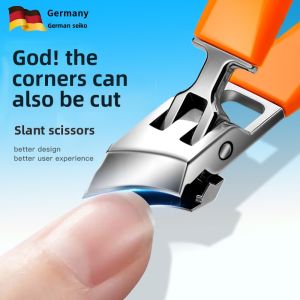 MONLEYTA | German Nail Clippers Pointed Foot Care Special Nail Scissors Extended Angle Long New 2025 Nail Knife Manlyta H0708095844