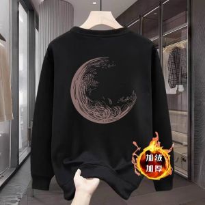 American Fashion Brand round Neck Print Casual Sweatshirt Mens 2024 Spring & Fall New Arrival Slim Fit Long-Sleeved T-shirt Mens Clothing Outerwear Shirt