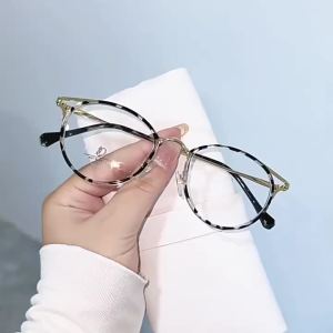 Round Glasses for Women and Men Anti Blue Light Blocking Computer Eyeglasses Frame Eyewear